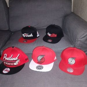 Portland Blazers hat 5 bundle